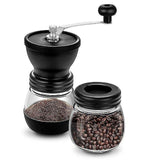 Darrahopens Appliances > Kitchen Appliances > Kitchen Appliance Accessories Manual Coffee Grinder - Glass Storage Jar Hand Mill Kitchen Coffee Gadgets
