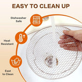 Darrahopens Appliances > Kitchen Appliances > Kitchen Appliance Accessories Multi-layer air fryer rack (3 round layers) - Air fryer baking pan - Air fryer grid - 304 stainless steel - Safe to use in air fryers, steam ovens, regular ovens and dishwashers - 20.3 cm - Silver