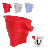 Darrahopens Appliances > Kitchen Appliances > Kitchen Appliance Accessories Omoiyari Silicone Flour Funnel for Kitchen Aid Stand Mixer, Food Grade BPA-Free Silicone Funnel with Easy-Pour Attachment Fits KSM150 5-Quart Tilt-Head Mixers, Mess-Free Baking Accessory (RED，Set of 3))