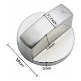 Darrahopens Appliances > Kitchen Appliances > Kitchen Appliance Accessories Parts Universal Metal Control Knobs Gas Stove Knob 6Mm Universal Control Knobs Stove Knob For Gas Stove Cooker Oven Hob
