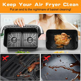 Darrahopens Appliances > Kitchen Appliances > Kitchen Appliance Accessories Silicone Molds for Ninja Flex Drawer Air Fryer 10.4L Reusable