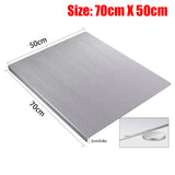 Darrahopens Appliances > Kitchen Appliances > Kitchen Appliance Accessories Silver Stainless Steel Chopping Board 70x50cm - Non-Slip Pastry Worktop Protector In Australia - Darrahopens