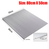 Darrahopens Appliances > Kitchen Appliances > Kitchen Appliance Accessories Silver Stainless Steel Chopping Board 80x50cm - Non-Slip Pastry Worktop Protector In Australia - Darrahopens