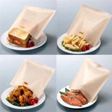 Darrahopens Appliances > Kitchen Appliances > Kitchen Appliance Accessories Toaster Bags - Pack of 10 - Reusable Toaster Bags - Heat Resistant Non-Stick Toaster Bags - For Baking Cheese and Snacks - 16.5 x 16 cm