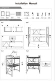 Darrahopens Appliances > Kitchen Appliances > Microwave Ovens CARLA HOME 3-Tier Microwave Oven Rack with Adjustable Metal Kitchen Shelf Stand for Countertop Storage and 6 Hooks for Utensils