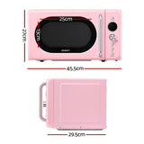 Darrahopens Appliances > Kitchen Appliances > Microwave Ovens Devanti 20L Microwave Oven 700W Pink In Australia - Darrahopens