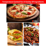 Darrahopens Appliances > Kitchen Appliances > Ovens Automatic Non-Stick Pizza Maker With 12"/31cm Plate | Indoor Pizza Baking Ovens 0-15 Minutes Time Control | Commercial Pizza Grill Oven Professional Pizza Ovens With Non-slip Bottom(red)