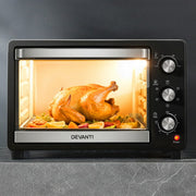 Darrahopens Appliances > Kitchen Appliances > Ovens Devanti 30L Convection Oven Electric Fryer Ovens 1600W
