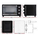 Darrahopens Appliances > Kitchen Appliances > Ovens Devanti 30L Convection Oven Electric Fryer Ovens 1600W