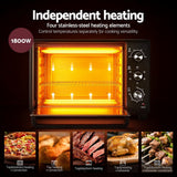 Darrahopens Appliances > Kitchen Appliances > Ovens Devanti 30L Convection Oven Electric Fryer Ovens 1600W
