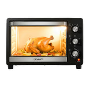Darrahopens Appliances > Kitchen Appliances > Ovens Devanti 30L Convection Oven Electric Fryer Ovens 1600W