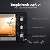 Darrahopens Appliances > Kitchen Appliances > Ovens Devanti 30L Convection Oven Electric Fryer Ovens 1600W