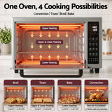 Darrahopens Appliances > Kitchen Appliances > Ovens Devanti 48L Convection Oven Electric Fryer Bake Grill Ovens Benchtop 2000W Silver In Australia - Darrahopens