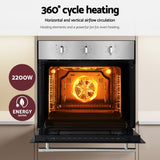 Darrahopens Appliances > Kitchen Appliances > Ovens Devanti 60cm Electric Built In Wall Oven Stainless Steel 70L Silver