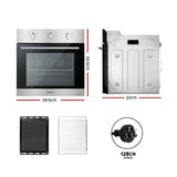 Darrahopens Appliances > Kitchen Appliances > Ovens Devanti 60cm Electric Built In Wall Oven Stainless Steel 70L Silver