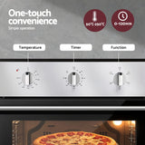 Darrahopens Appliances > Kitchen Appliances > Ovens Devanti 60cm Electric Built In Wall Oven Stainless Steel 70L Silver