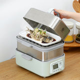 Darrahopens Appliances > Kitchen Appliances > Rice Cookers & Steamers BUYDEEM Double Tier 10L Electric One Touch Digital Multifunctional Food Steamer