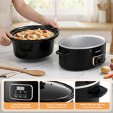 Darrahopens Appliances > Kitchen Appliances > Rice Cookers & Steamers Devanti 5.6L Slow Cooker Electric Multi Cooker with 3 Heat Settings and Keep Warm Function