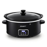 Darrahopens Appliances > Kitchen Appliances > Rice Cookers & Steamers Devanti 5.6L Slow Cooker Electric Multi Cooker with 3 Heat Settings and Keep Warm Function