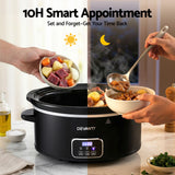 Darrahopens Appliances > Kitchen Appliances > Rice Cookers & Steamers Devanti 5.6L Slow Cooker Electric Multi Cooker with 3 Heat Settings and Keep Warm Function