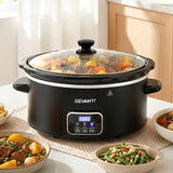 Darrahopens Appliances > Kitchen Appliances > Rice Cookers & Steamers Devanti 5.6L Slow Cooker Electric Multi Cooker with 3 Heat Settings and Keep Warm Function