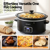 Darrahopens Appliances > Kitchen Appliances > Rice Cookers & Steamers Devanti 5.6L Slow Cooker Electric Multi Cooker with 3 Heat Settings and Keep Warm Function