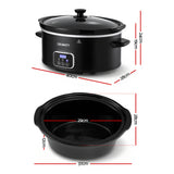 Darrahopens Appliances > Kitchen Appliances > Rice Cookers & Steamers Devanti 5.6L Slow Cooker Electric Multi Cooker with 3 Heat Settings and Keep Warm Function