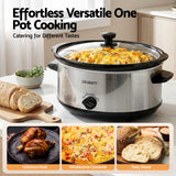 Darrahopens Appliances > Kitchen Appliances > Rice Cookers & Steamers Devanti 6.5L Slow Cooker Electric Multi Cooker with 3 Heat Settings and Keep Warm Function