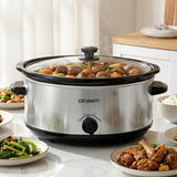 Darrahopens Appliances > Kitchen Appliances > Rice Cookers & Steamers Devanti 6.5L Slow Cooker Electric Multi Cooker with 3 Heat Settings and Keep Warm Function