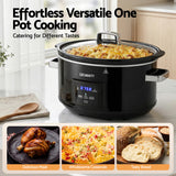 Darrahopens Appliances > Kitchen Appliances > Rice Cookers & Steamers Devanti 8L Slow Cooker Electric Multi Cooker with 3 Heat Settings and Keep Warm Function