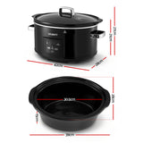 Darrahopens Appliances > Kitchen Appliances > Rice Cookers & Steamers Devanti 8L Slow Cooker Electric Multi Cooker with 3 Heat Settings and Keep Warm Function