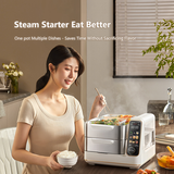 Darrahopens Appliances > Kitchen Appliances > Rice Cookers & Steamers Hoper Layer Electric Food Steamer 16L Large Capacity 10 Second Start 24H Timer Independent Water Tank