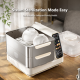 Darrahopens Appliances > Kitchen Appliances > Rice Cookers & Steamers Hoper Layer Electric Food Steamer 16L Large Capacity 10 Second Start 24H Timer Independent Water Tank