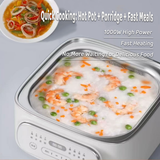 Darrahopens Appliances > Kitchen Appliances > Rice Cookers & Steamers Hoper Layer Multifunctional Three-layer Stainless Steel Steamer AU Modeal