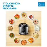Darrahopens Appliances > Kitchen Appliances > Rice Cookers & Steamers Midea 5.7L 12 Programs Pressure Cooker