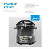 Darrahopens Appliances > Kitchen Appliances > Rice Cookers & Steamers Midea 5.7L 12 Programs Pressure Cooker