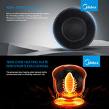 Darrahopens Appliances > Kitchen Appliances > Rice Cookers & Steamers Midea 5L Rice Cooker Non-Stick Multi-functionality 24-Hour Auto Keep Warm