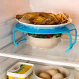 Darrahopens Appliances > Kitchen Appliances > Rice Cookers & Steamers ROund Tray Steamer Rack Double Layer Steamer Rack Multifunctional Plastic Cooking Tray Holder Tray Rack Microwave Oven