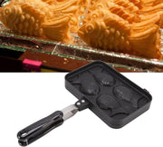 Darrahopens Appliances > Kitchen Appliances > Rice Cookers & Steamers Taiyaki Fish Waffle Maker - Aluminum Nonstick Cake Waffle Pan for Japanese-Style Desserts