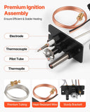 Darrahopens Appliances > Kitchen Appliances > Rice Cookers & Steamers VEVOR Gas Pilot Assembly, OE 69L17, 69L1701, 904405, J4117, 108084-02 Fireplace Gas Pilot Assembly Kit, Natural Gas Ignition Replacement, Compatible with Lennox, Superior, Astria Models, Black