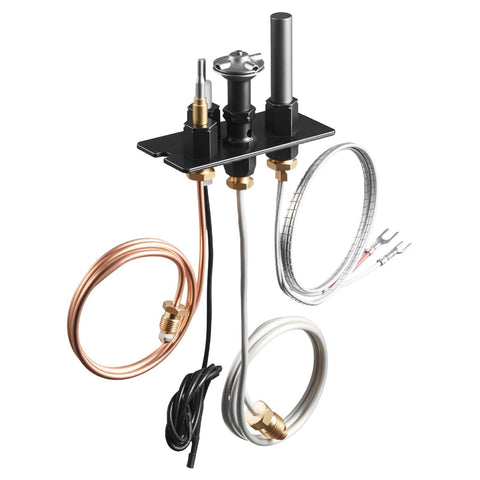 Darrahopens Appliances > Kitchen Appliances > Rice Cookers & Steamers VEVOR Gas Pilot Assembly, OE 69L17, 69L1701, 904405, J4117, 108084-02 Fireplace Gas Pilot Assembly Kit, Natural Gas Ignition Replacement, Compatible with Lennox, Superior, Astria Models, Black