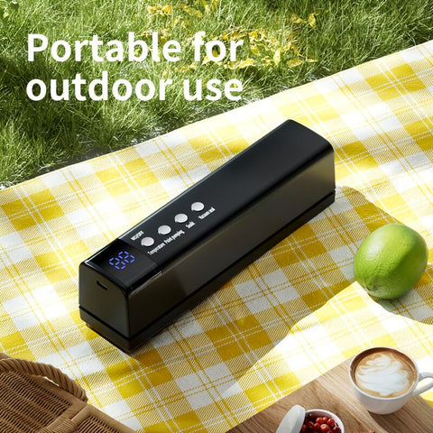 Darrahopens Appliances > Kitchen Appliances > Speciality Appliances **1pc black Portable Wireless Vacuum Sealer｜USB Charging Compact Design, One-Touch Sealing for Long-Lasting Freshness, Ideal for Home & Outdoor Use**