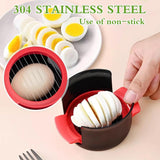 Darrahopens Appliances > Kitchen Appliances > Speciality Appliances 3-in-1 Egg Slicer - Egg Separator - Stainless Steel 304 - For Eggs, Strawberries & Soft Foods - Easy to Clean