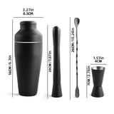 Darrahopens Appliances > Kitchen Appliances > Speciality Appliances 8PCS/700ML Stainless Steel Cocktail Shaker Bartender Tools Set Bar Supplies