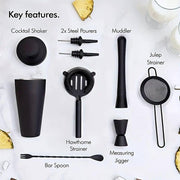 Darrahopens Appliances > Kitchen Appliances > Speciality Appliances 8PCS/700ML Stainless Steel Cocktail Shaker Bartender Tools Set Bar Supplies