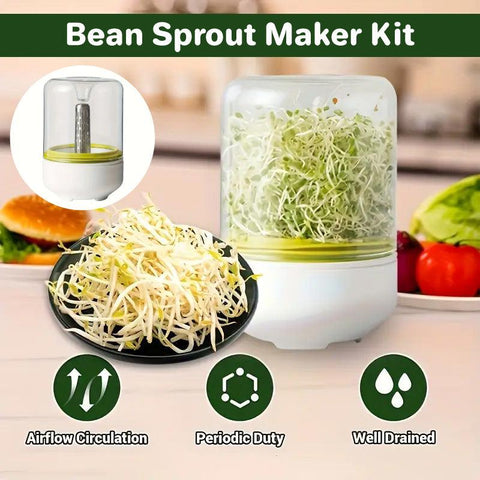 Darrahopens Appliances > Kitchen Appliances > Speciality Appliances Bean Sprout Growing Machine Automatic Sprouting Pot Plant Germination Tool