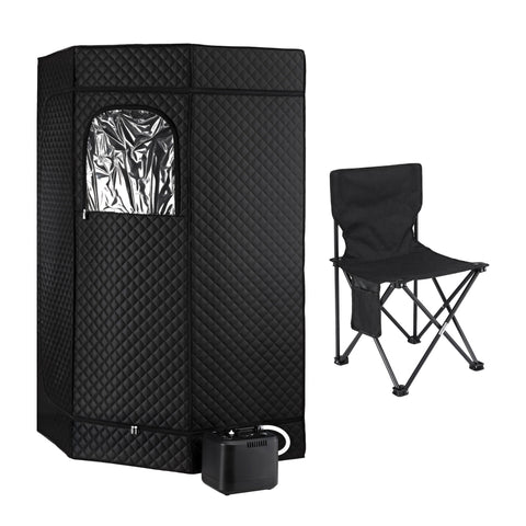 Darrahopens Appliances > Kitchen Appliances > Speciality Appliances Devanti Portable Steam Sauna Tent 1000W 3L Steamer Pot Full Body Home SPA Timer