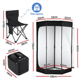 Darrahopens Appliances > Kitchen Appliances > Speciality Appliances Devanti Portable Steam Sauna Tent 1000W 3L Steamer Pot Full Body Home SPA Timer