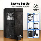Darrahopens Appliances > Kitchen Appliances > Speciality Appliances Devanti Portable Steam Sauna Tent 1000W 3L Steamer Pot Full Body Home SPA Timer