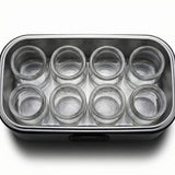 Darrahopens Appliances > Kitchen Appliances > Speciality Appliances Stainless Steel Home Yogurt Maker with 8 Glass Jars, 1400mL Capacity, Adjustable 20-55°C Temperature & 1-48h Timer for Homemade Yogurt, Smoothie, Jam, and Frozen Yogurt Desserts (Silver) In Australia - Darrahopens